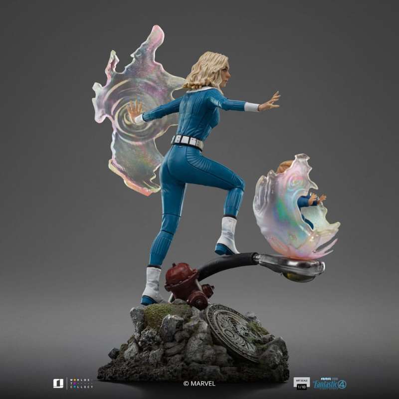 SPOTT-GR Fantastic Four Art Scale - Φιγούρα (Αναλογία 1/10) Invisible Woman and Franklin με Ύψος 28cm