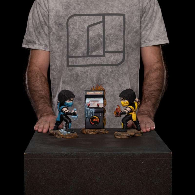 SPOTT-GR Mortal Kombat Mini Co. - Φιγούρα PVCs Scorpion vs. Subzero Arcade Set με Ύψος 15cm