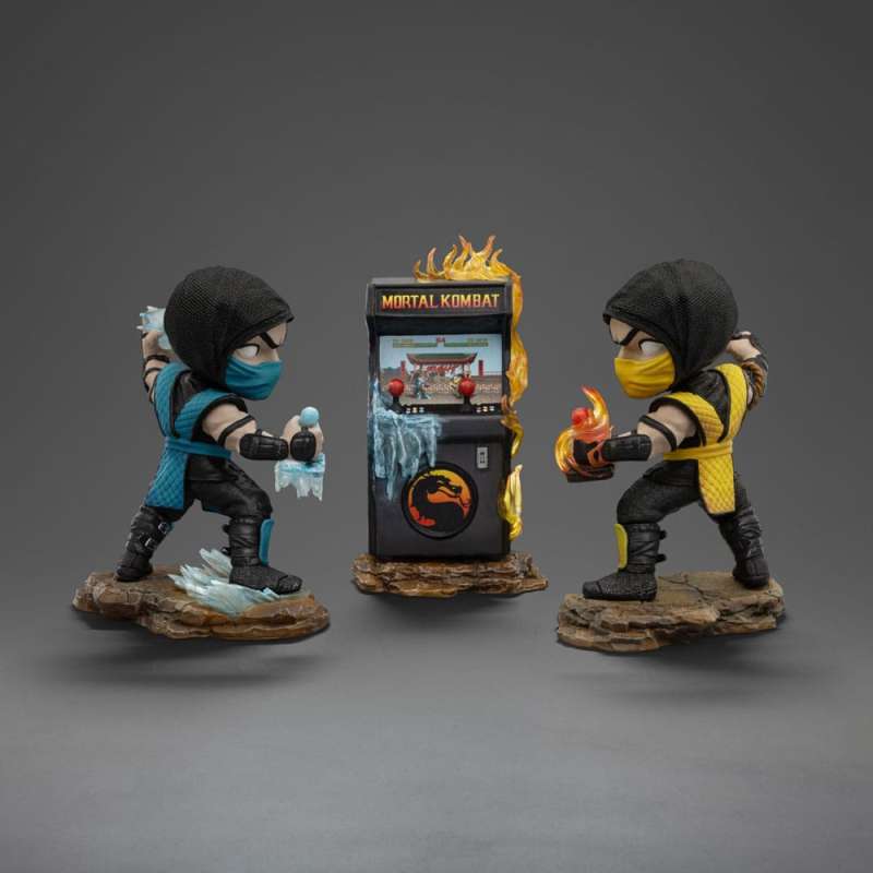 SPOTT-GR Mortal Kombat Mini Co. - Φιγούρα PVCs Scorpion vs. Subzero Arcade Set με Ύψος 15cm