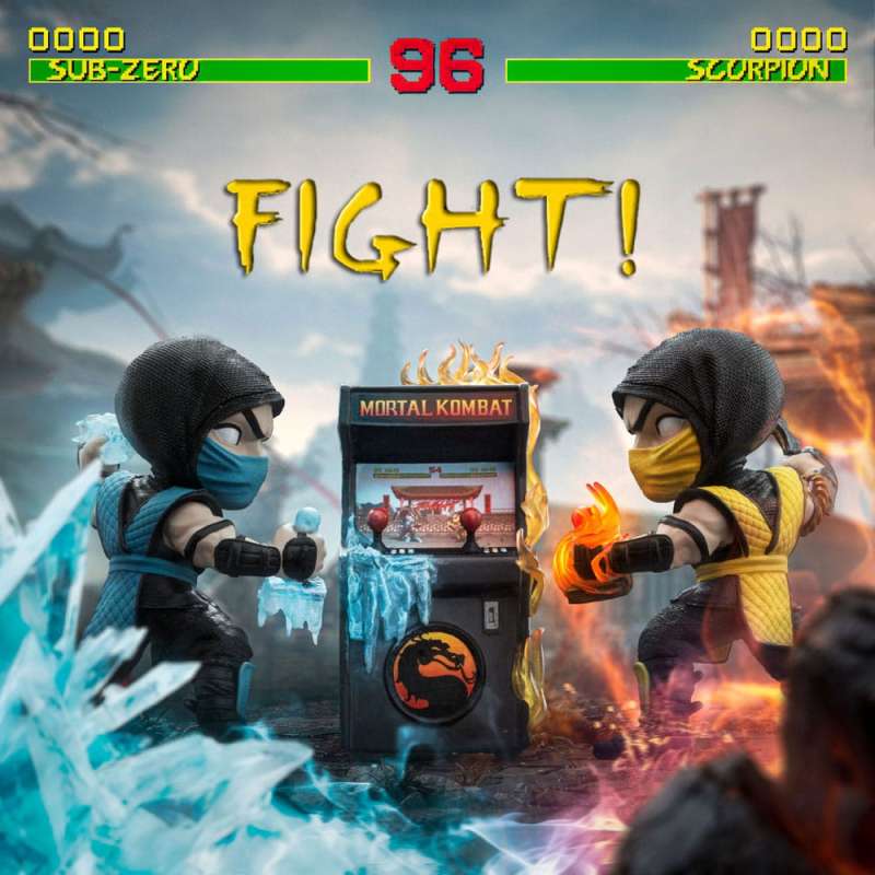 SPOTT-GR Mortal Kombat Mini Co. - Φιγούρα PVCs Scorpion vs. Subzero Arcade Set με Ύψος 15cm