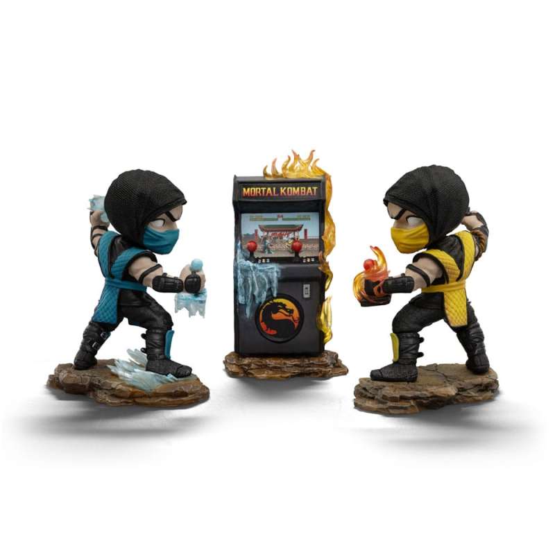 SPOTT-GR Mortal Kombat Mini Co. - Φιγούρα PVCs Scorpion vs. Subzero Arcade Set με Ύψος 15cm
