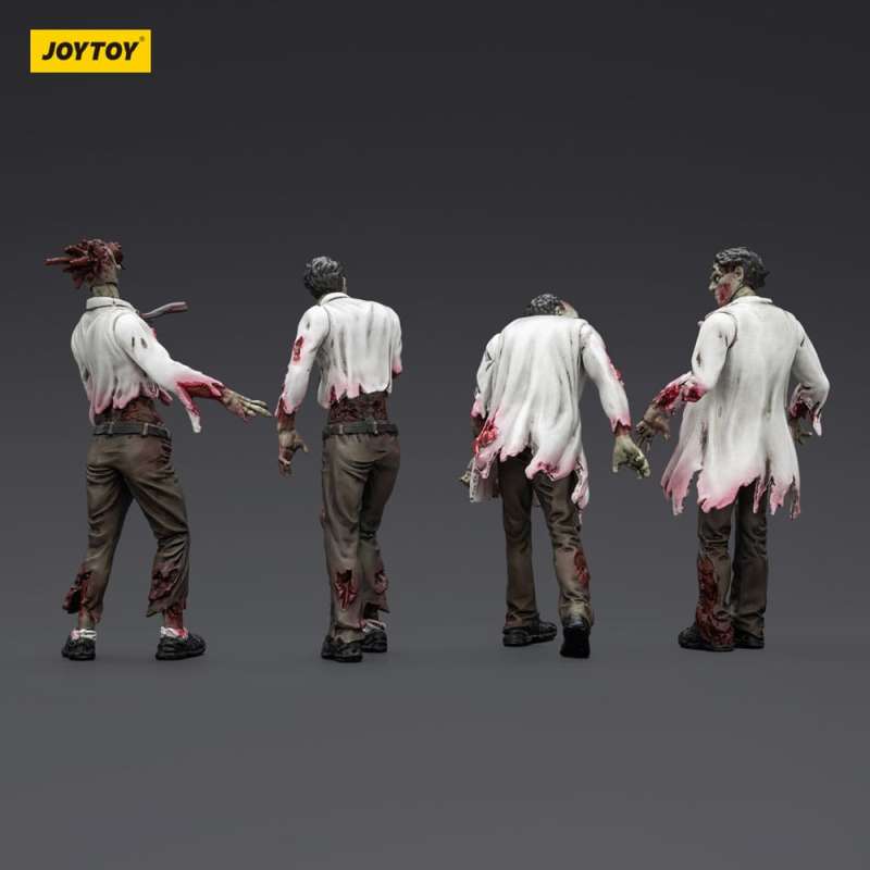 SPOTT-GR Zombie Dark Source Action Figures 4-Pack Scientists (Αρσενικό) 8 cm