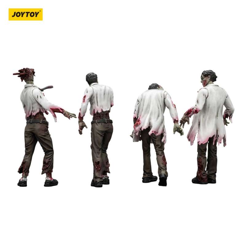 SPOTT-GR Zombie Dark Source Action Figures 4-Pack Scientists (Αρσενικό) 8 cm