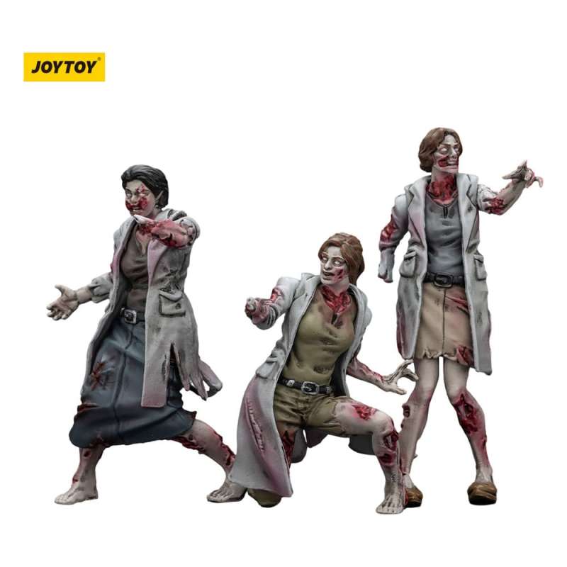 SPOTT-GR Zombie Dark Source Action Figures 3-Pack Medics 8 cm