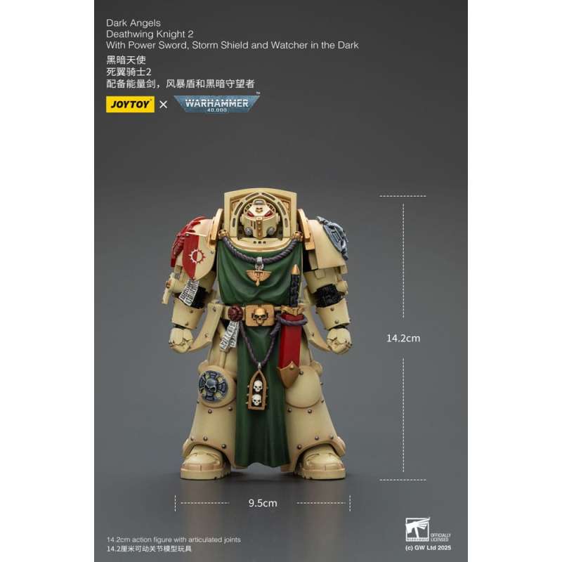 SPOTT-GR Warhammer 40,000 Action Figure Dark Angels Deathwing Knight 2 14 cm