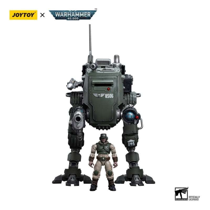 SPOTT-GR Warhammer 40k Action Figure 1/18 Astra Militarum Cadian Armoured Sentinel 12 cm