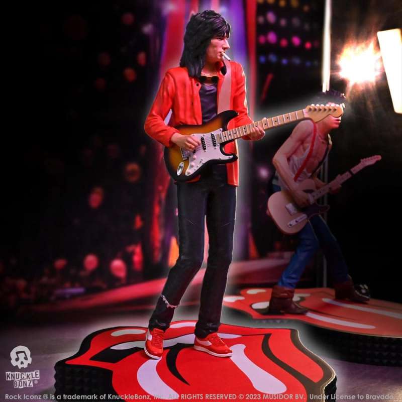 SPOTT-GR The Rolling Stones Rock Iconz Statue Ronnie Wood (Tattoo You Tour 1981) με Ύψος 22cm