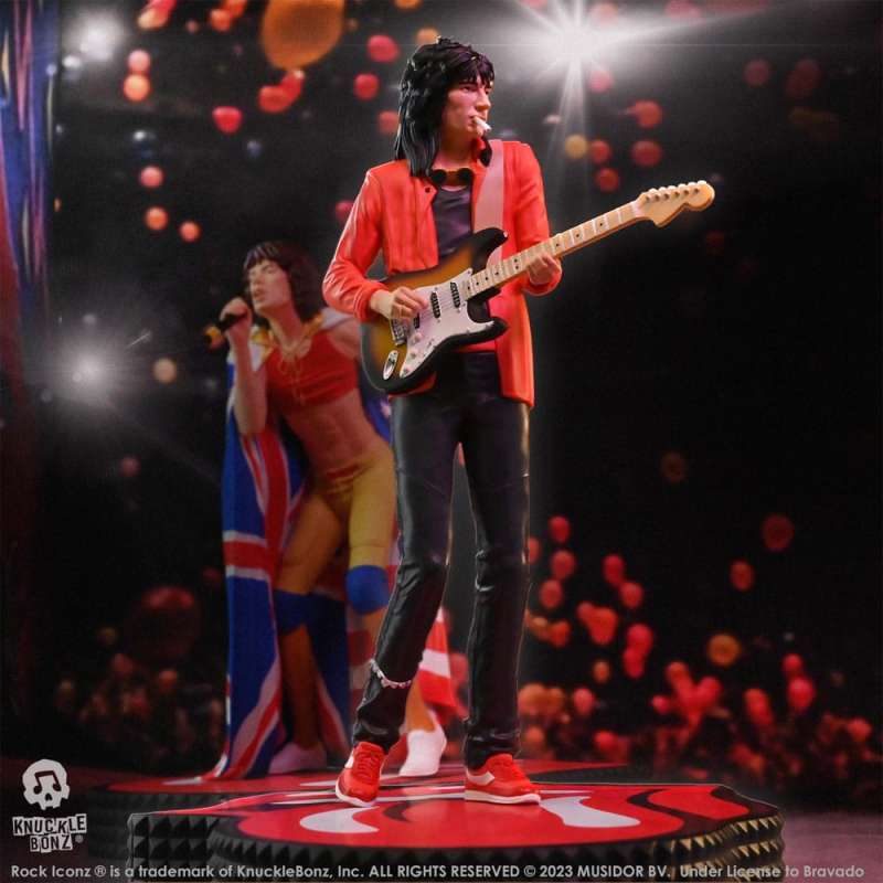 SPOTT-GR The Rolling Stones Rock Iconz Statue Ronnie Wood (Tattoo You Tour 1981) με Ύψος 22cm