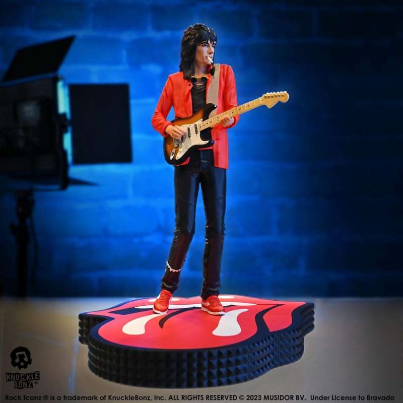 SPOTT-GR The Rolling Stones Rock Iconz Statue Ronnie Wood (Tattoo You Tour 1981) με Ύψος 22cm