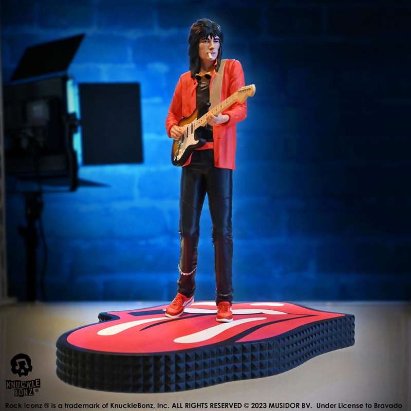 SPOTT-GR The Rolling Stones Rock Iconz Statue Ronnie Wood (Tattoo You Tour 1981) με Ύψος 22cm