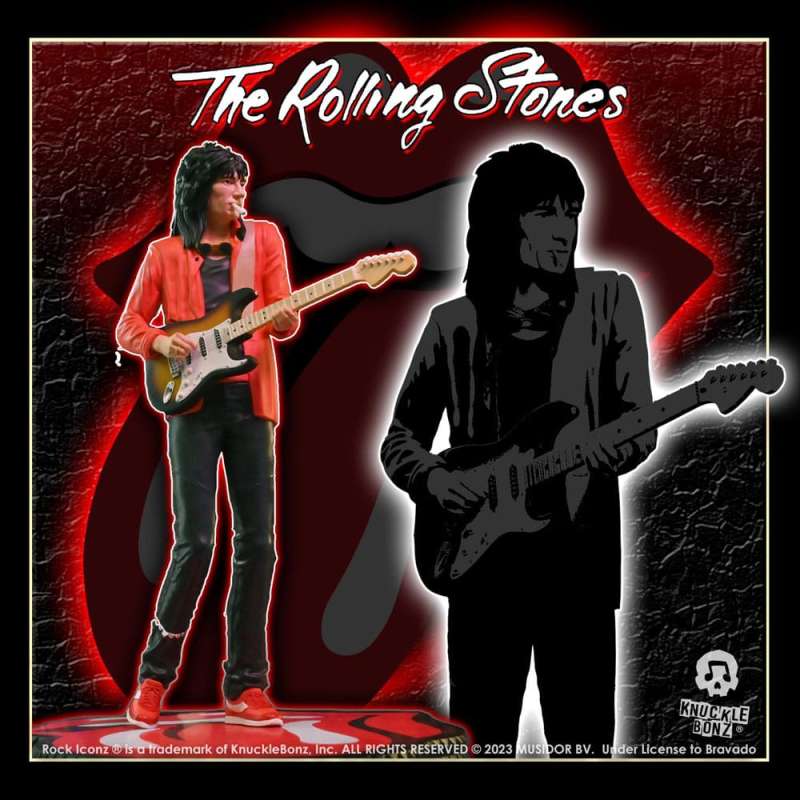 SPOTT-GR The Rolling Stones Rock Iconz Statue Ronnie Wood (Tattoo You Tour 1981) με Ύψος 22cm