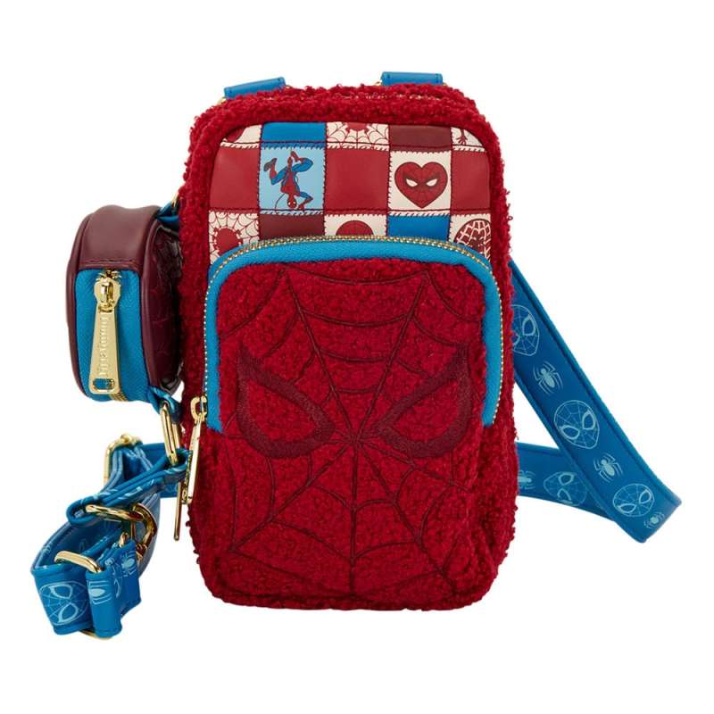 SPOTT-GR Marvel by Loungefly - Crossbody Τσάντα Spider-Man με Πορτοφολάκι σε Μπλε / Κόκκινο Χρώμα