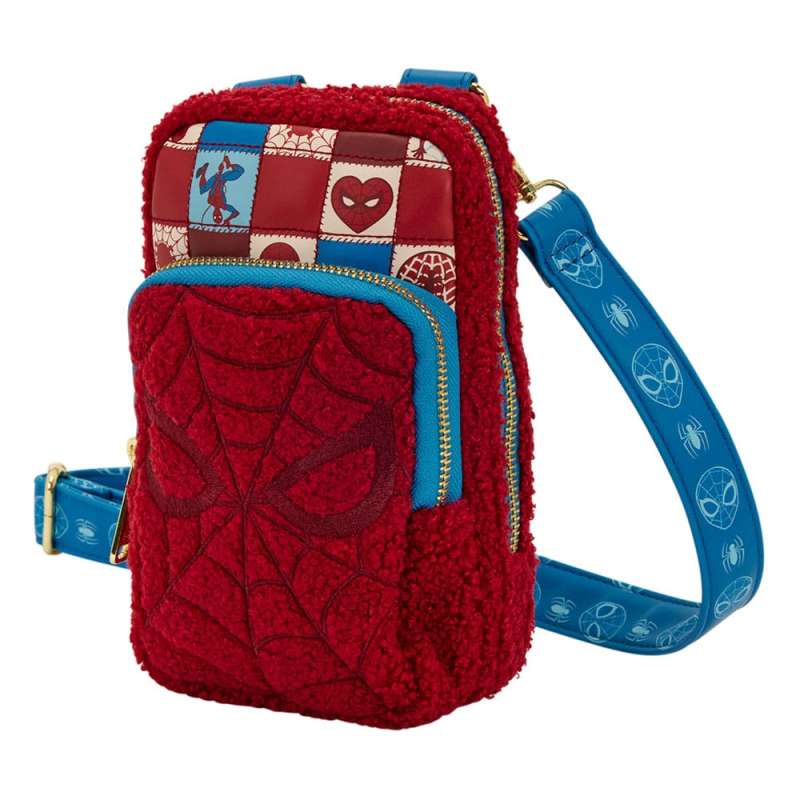 SPOTT-GR Marvel by Loungefly - Crossbody Τσάντα Spider-Man με Πορτοφολάκι σε Μπλε / Κόκκινο Χρώμα