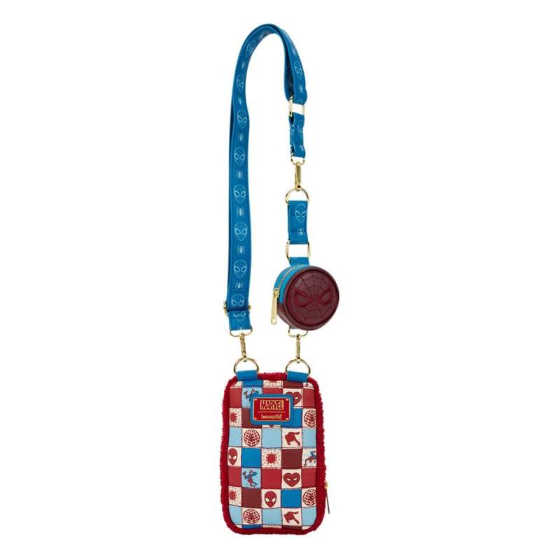 SPOTT-GR Marvel by Loungefly - Crossbody Τσάντα Spider-Man με Πορτοφολάκι σε Μπλε / Κόκκινο Χρώμα