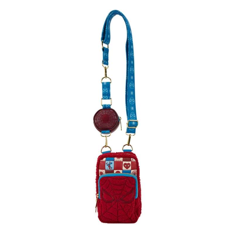 SPOTT-GR Marvel by Loungefly - Crossbody Τσάντα Spider-Man με Πορτοφολάκι σε Μπλε / Κόκκινο Χρώμα