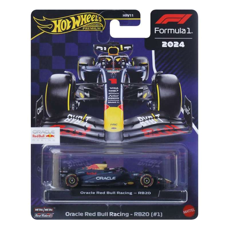 SPOTT-GR Formula 1 Hot Wheels Premium - Diecast Όχημα (Αναλογία 1/64) Oracle Red Bull Racing RB20 (#1) (Max Verstappen 2024)