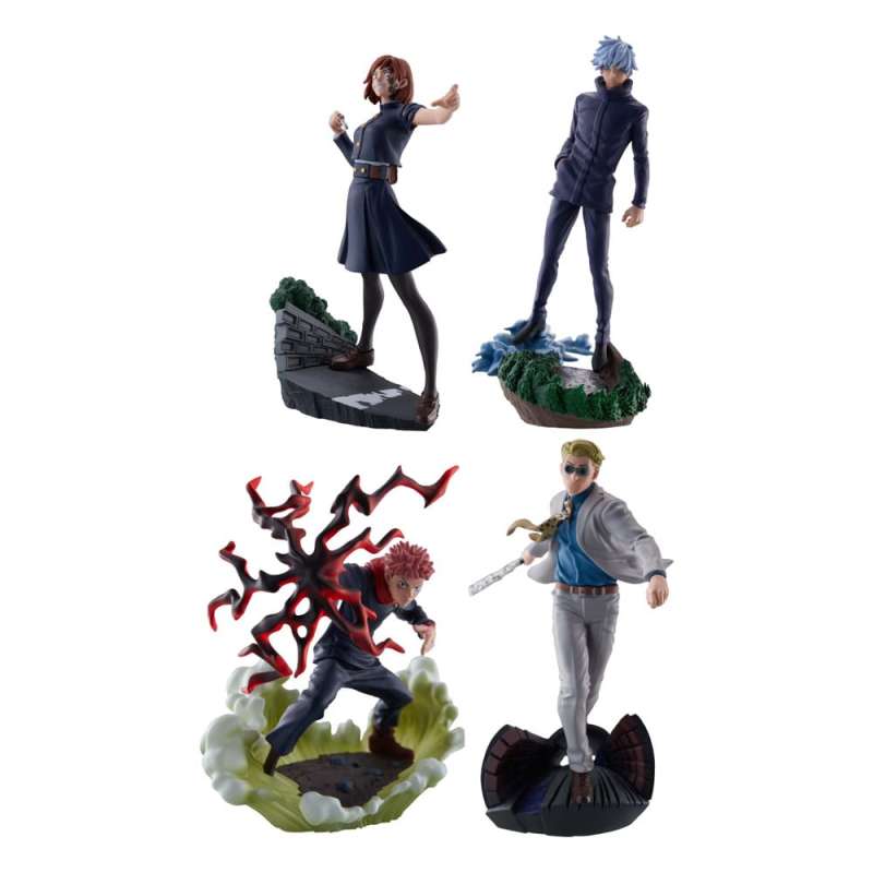 SPOTT-GR Jujutsu Kaisen Petitrama Series - Φιγούρες Jujutsu Kaisen Series Vol.2 Setn με Ύψος 9cm (Σετ 4 Τεμάχια)