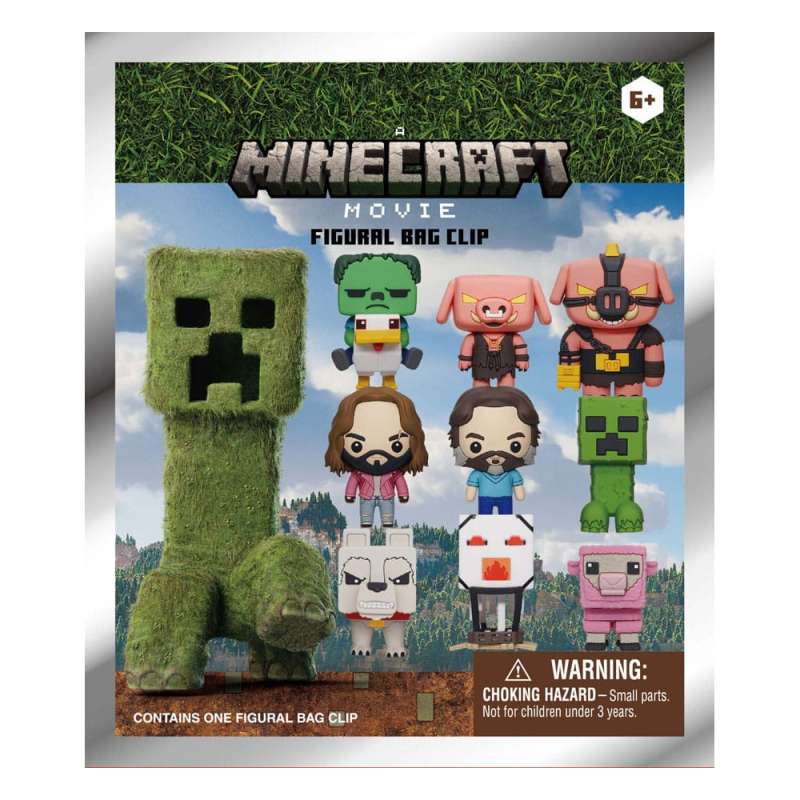 SPOTT-GR Minecraft - Τρισδιάστατα PVC Μπρελόκ Series 1 Display (Σετ 24 Τεμάχια)
