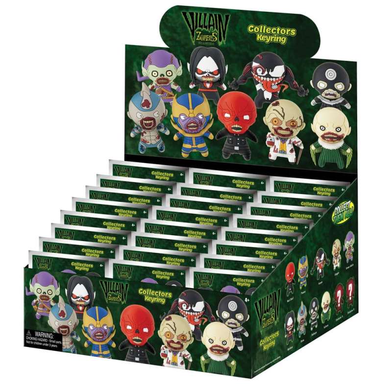 SPOTT-GR Marvel - Τρισδιάστατα PVC Μπρελόκ Series 1 Zombies Display (Σετ 24 Τεμάχια)