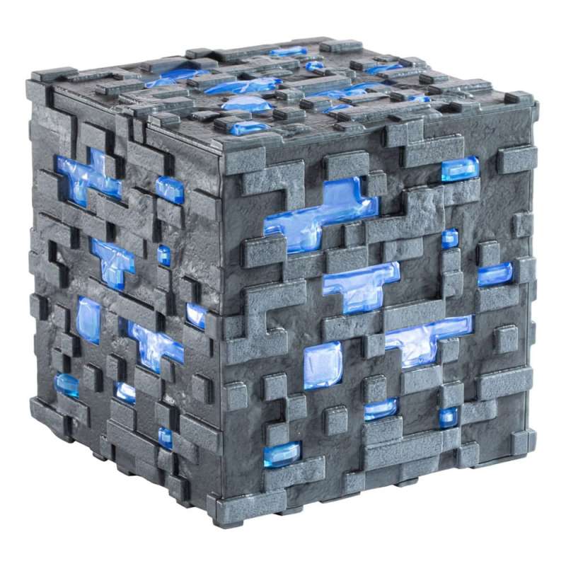 SPOTT-GR Minecraft - Ρέπλικα Illuminating Diamond Ore Cube Μεγέθους 10cm