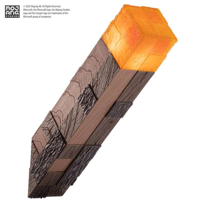 SPOTT-GR Minecraft - Ρέπλικα Illuminating Torch Μεγέθους 25cm