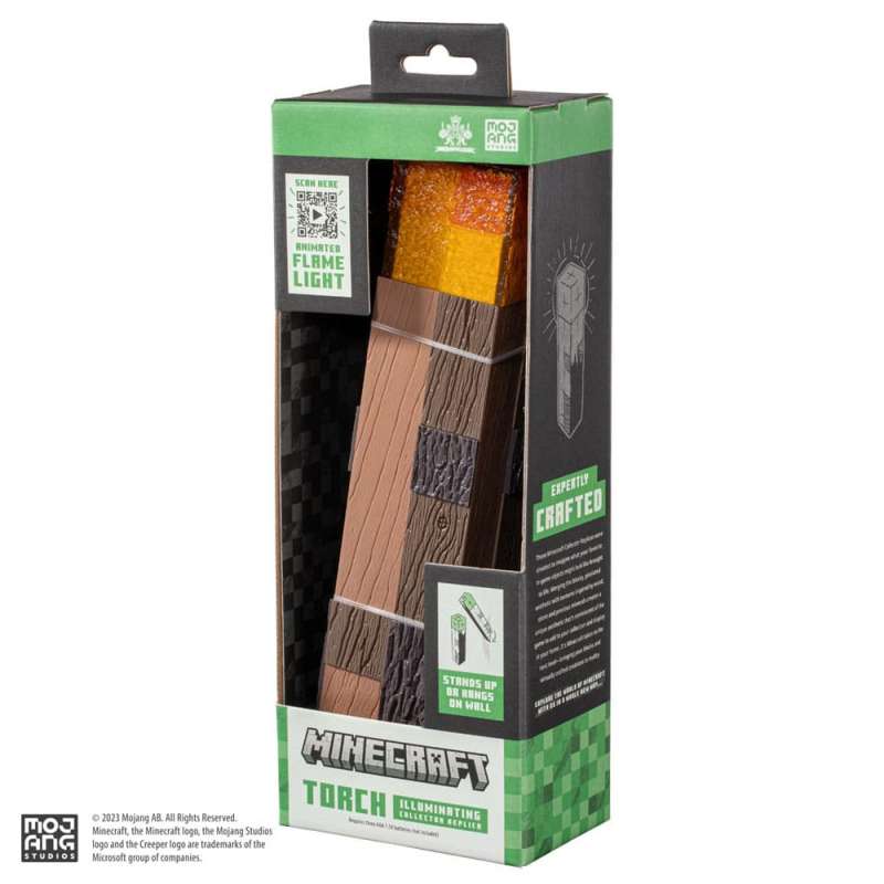 SPOTT-GR Minecraft - Ρέπλικα Illuminating Torch Μεγέθους 25cm