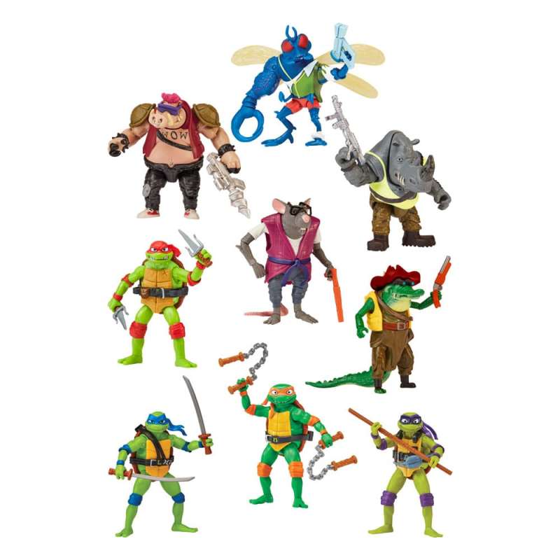 SPOTT-GR Teenage Mutant Ninja Turtles: Mutant Mayhem - Φιγούρα Δράσηςs με Ύψος 10cm Basic Σετ (Σετ 12 Τεμάχια)