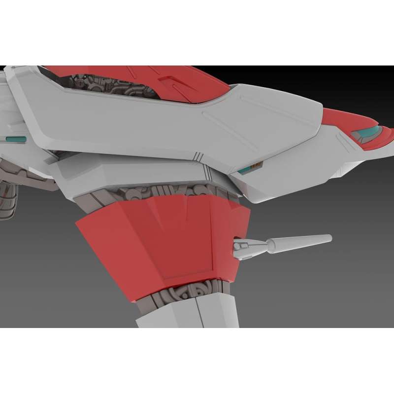 SPOTT-GR Dariusburst CS Core - Φιγούρα Μοντελισμού (Αναλογία 1/144) Legend Silver Hawk 3F-1B Space Fighter Μεγέθους 14cm
