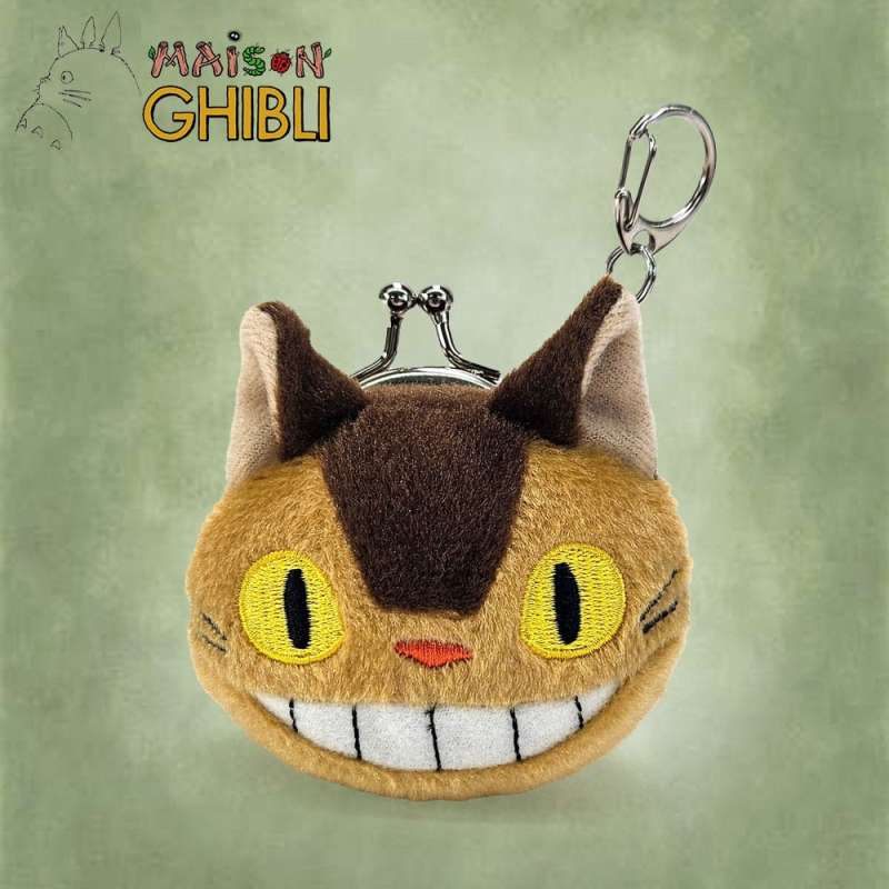 SPOTT-GR My Neighbor Totoro Funwari - Μίνι Λούτρινο Πορτοφολάκι Cat Bus σε Πορτοκαλί Χρώμα