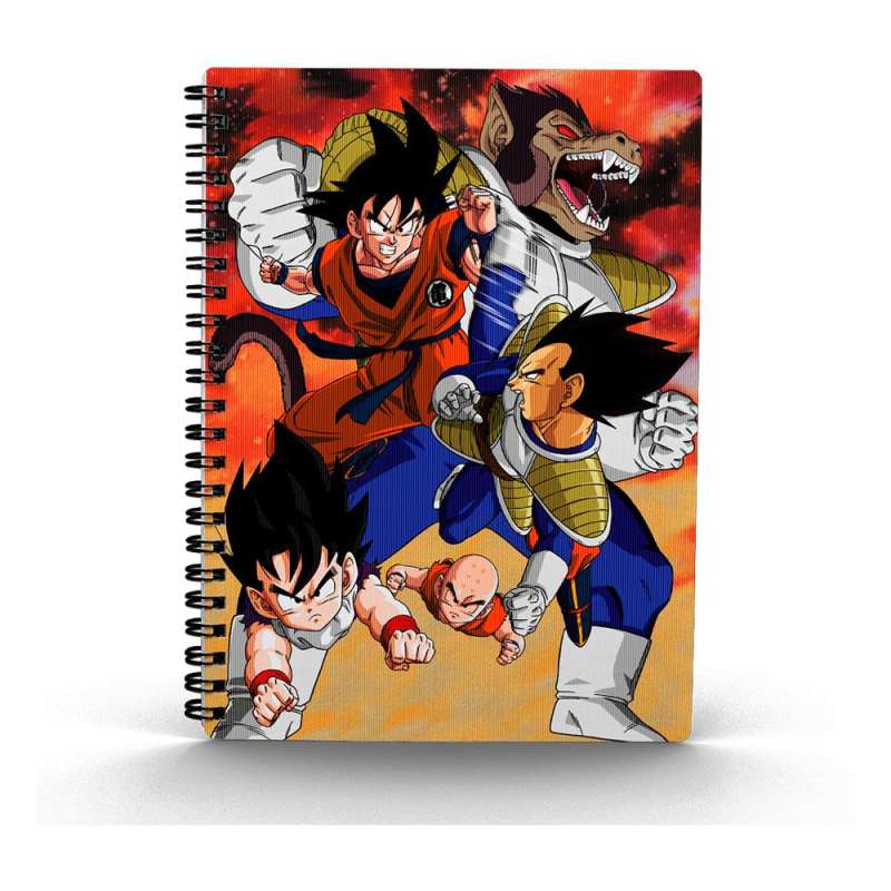 SPOTT-GR Dragon Ball Z Notebook with 3D-Effect Goku vs Vegeta