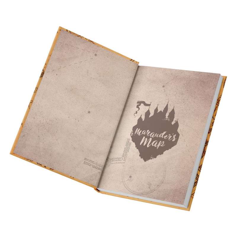 SPOTT-GR Harry Potter Notebook with Light Marauder's Map