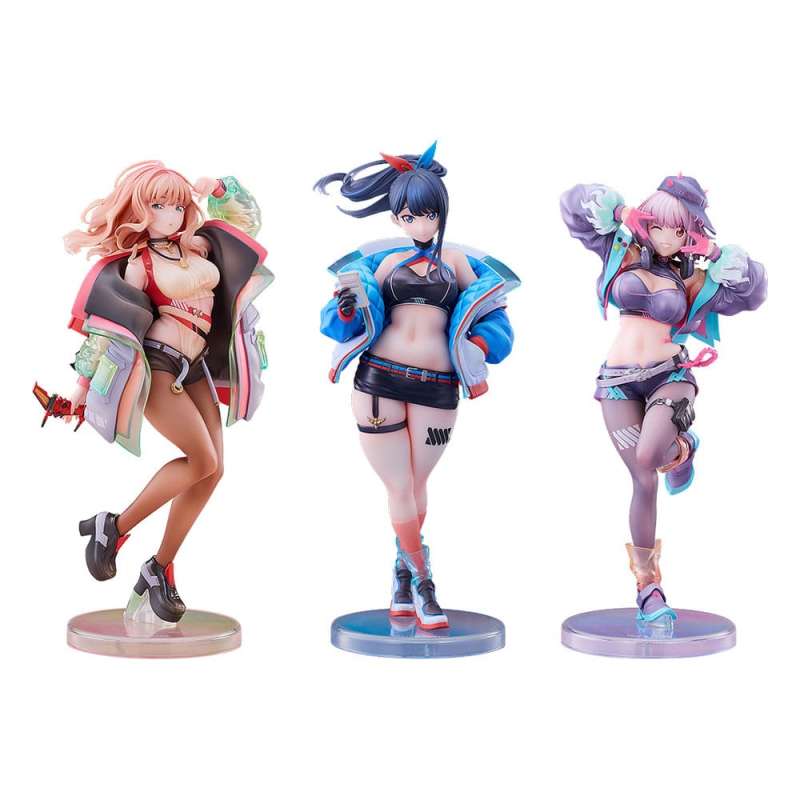 SPOTT-GR Gridman Universe - 3-Pack Φιγούρες PVC (Αναλογία 1/7 Rikka Takarada, Akane Shinjo, Yume Minami: Dreamy Divas Ver.