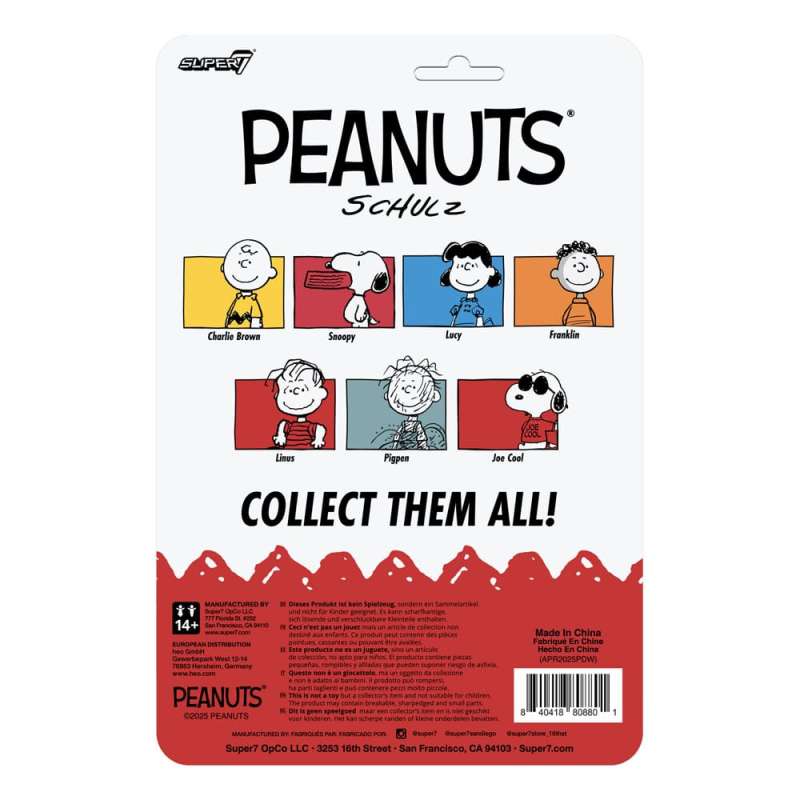 SPOTT-GR Peanuts ReAction Action Figure Wave 8 Joe Cool 9 cm
