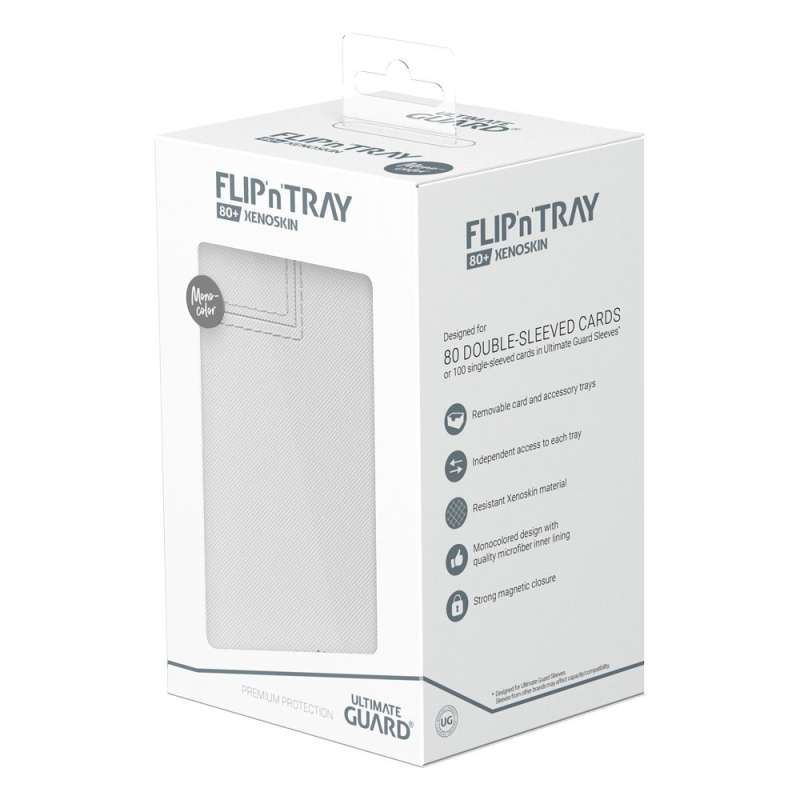 SPOTT-GR Ultimate Guard Flip'n'Tray 80+ Xenoskin - White