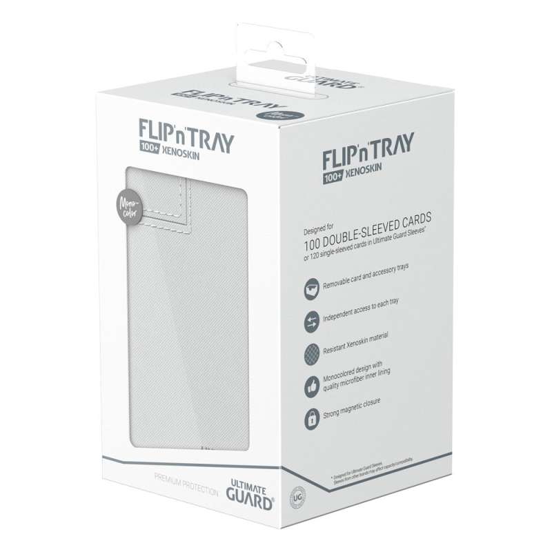 SPOTT-GR Ultimate Guard Flip'n'Tray 100+ Xenoskin - White