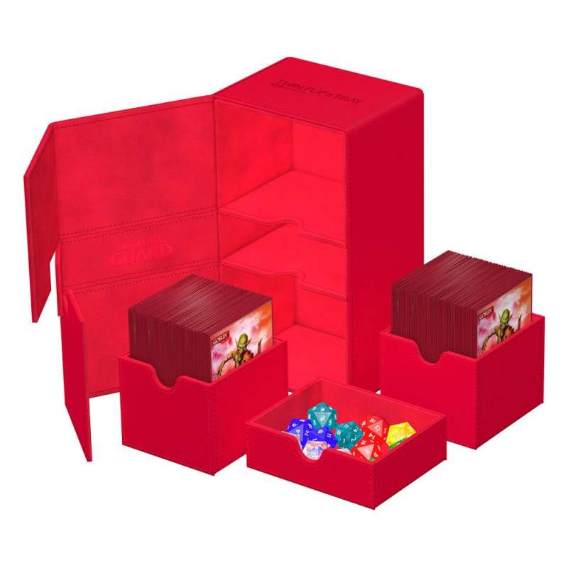 SPOTT-GR Ultimate Guard Twin Flip'n'Tray 200+ Xenoskin - Red
