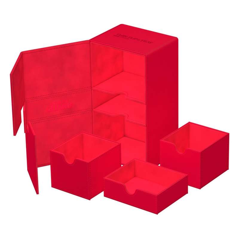 SPOTT-GR Ultimate Guard Twin Flip'n'Tray 200+ Xenoskin - Red