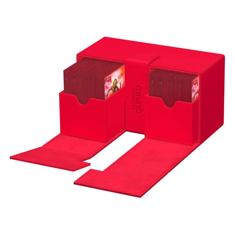 SPOTT-GR Ultimate Guard Twin Flip'n'Tray 200+ Xenoskin - Red