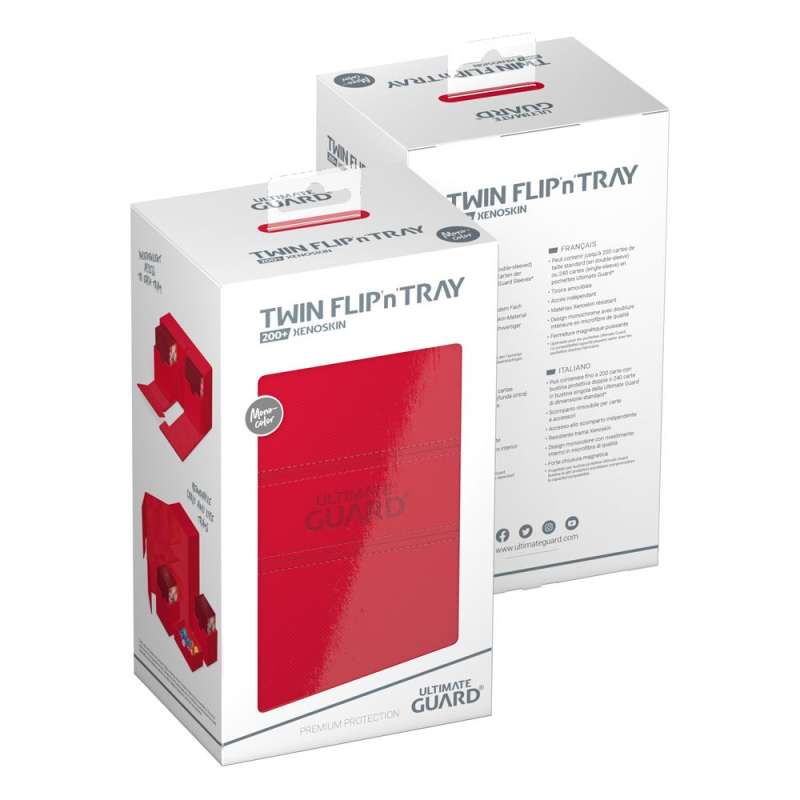 SPOTT-GR Ultimate Guard Twin Flip'n'Tray 200+ Xenoskin - Red