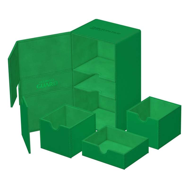 SPOTT-GR Ultimate Guard Twin Flip'n'Tray 200+ Xenoskin - Green