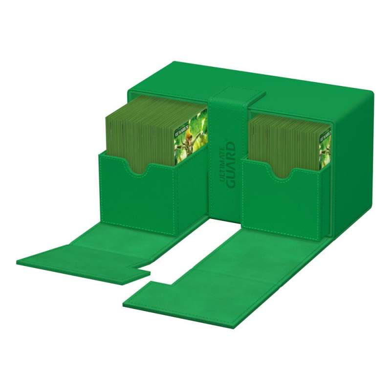 SPOTT-GR Ultimate Guard Twin Flip'n'Tray 200+ Xenoskin - Green