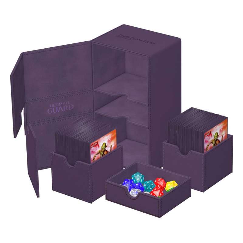 SPOTT-GR Ultimate Guard Twin Flip'n'Tray 200+ Xenoskin - Purple