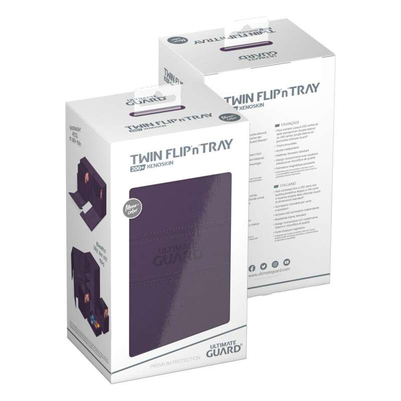SPOTT-GR Ultimate Guard Twin Flip'n'Tray 200+ Xenoskin - Purple