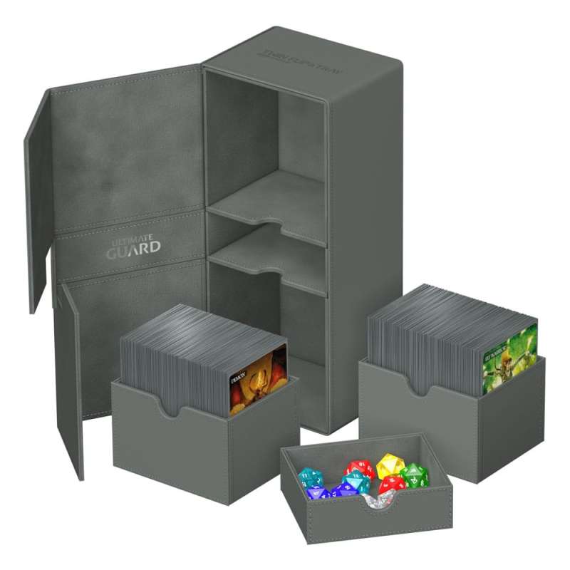 SPOTT-GR Ultimate Guard Twin Flip'n'Tray 266+ Xenoskin - Grey