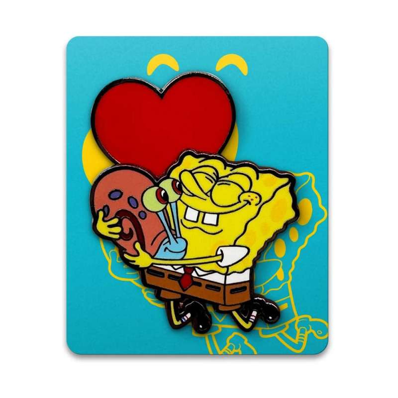 SPOTT-GR Μπομπ Σφουγγαράκης Bobble - Κονκάρδα Spongebob Heart Μεγέθους 5cm