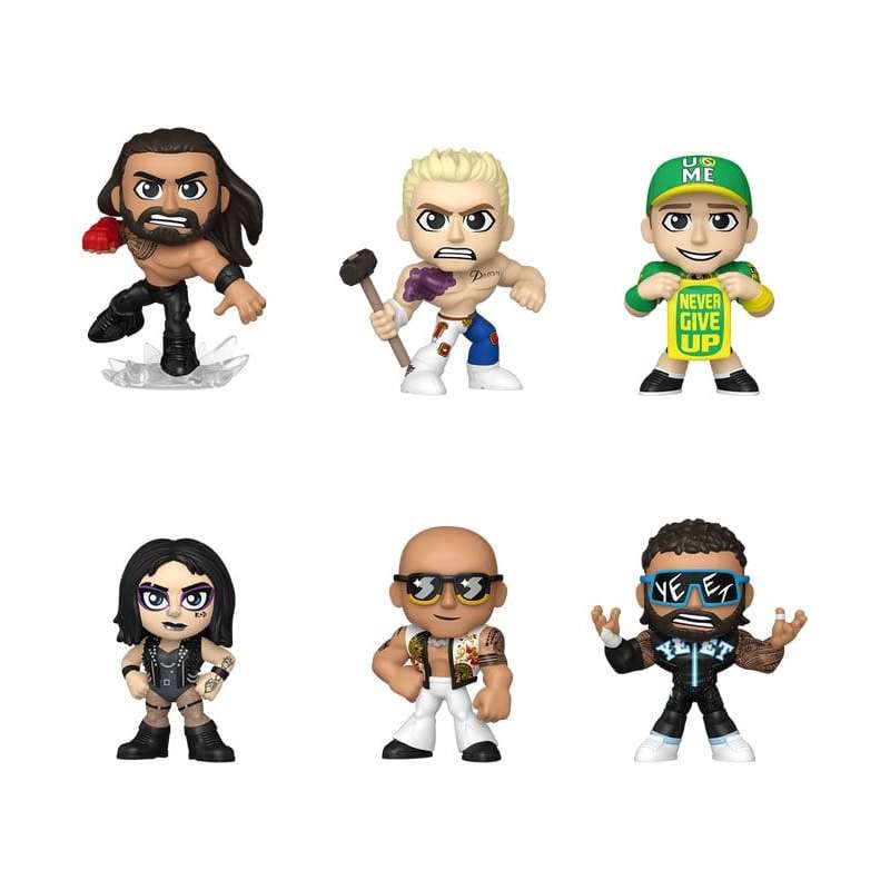 SPOTT-GR WWE - Μίνι Φιγούρες PDQ με Ύψος 5cm Display (Σετ 12 Τεμάχια)