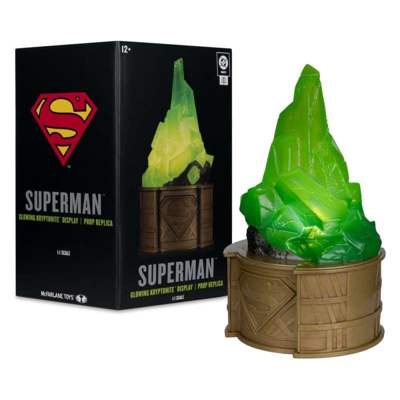 SPOTT-GR Superman DC Direct - Ρέπλικα (Αναλογία 1/1) Kryptonite Display (Gold Label) Μεγέθους 18cm