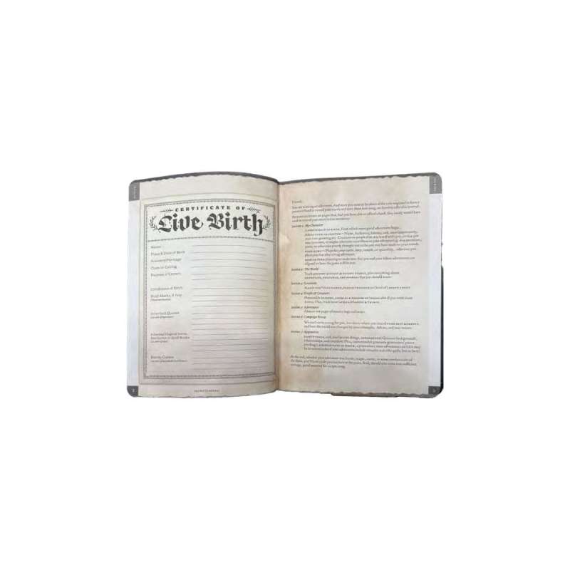 SPOTT-GR Σημειωματάριο (Μεγέθους A5) Player's Journal σε Γκρι Χρώμα
