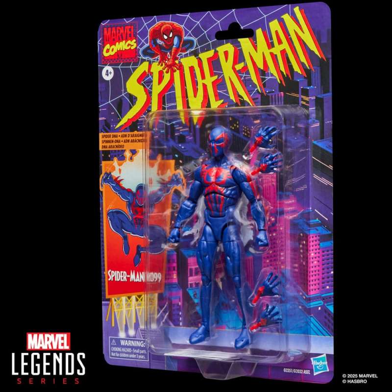 SPOTT-GR Spider-Man Marvel Legends Retro Action Figure Spider-Man 2099 15 cm