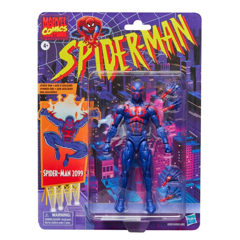 SPOTT-GR Spider-Man Marvel Legends Retro Action Figure Spider-Man 2099 15 cm